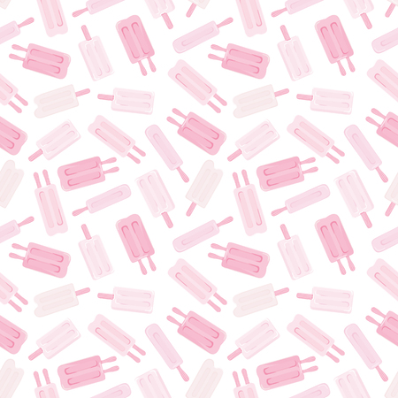 Seamless pattern background with ice cream. Vector illustrationのイラスト素材