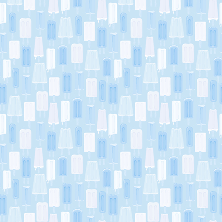 Seamless pattern background with ice cream. Vector illustrationのイラスト素材
