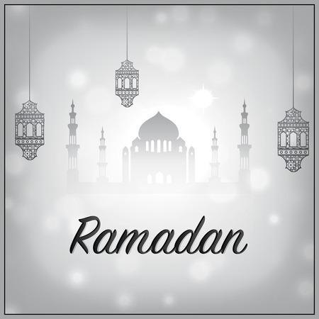 Ramadan holiday, Ramadan kareem on background.のイラスト素材