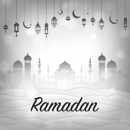 Ramadan holiday, Ramadan kareem on background.のイラスト素材