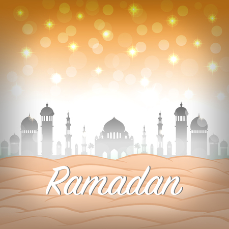 Ramadan holiday, Ramadan kareem on background.のイラスト素材