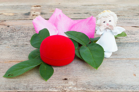 Valentine day greeting card. Valentine's day, wedding or birthday concept.