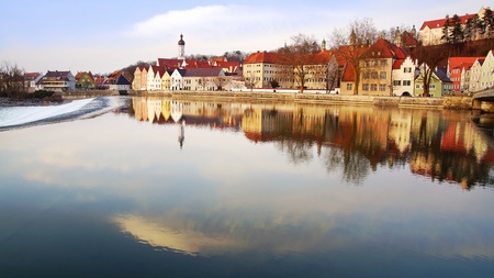 Picturesque panorama of Landsberg am Lech  Germanyの写真素材