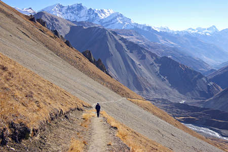 Picturesque nepalese landscape の写真素材