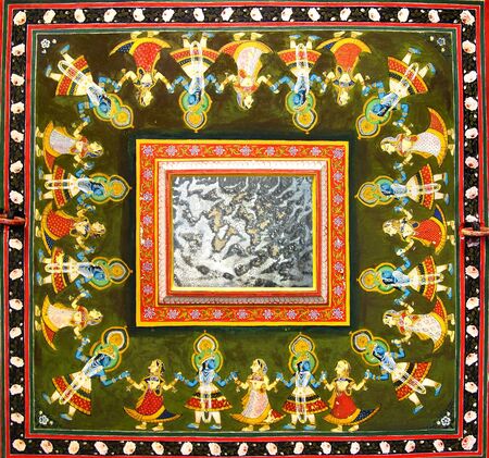 The decoration of the Dungarpur Palace. Indiaの写真素材