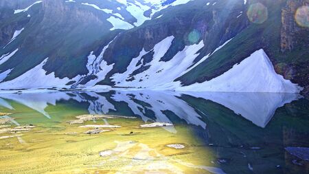 Grossglockner is a panoramic road in Austria.の写真素材