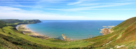 Picturesque seascape Nez de Jobourg Normandy, Franceの写真素材