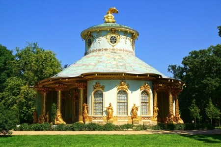 Chinese tea house in Sanssouci Palace in Potsdam.のeditorial素材