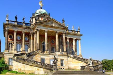 landscape with Sanssouci palace in Potsdam, Germany.のeditorial素材