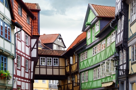 Old Fachwerk house in Wolfenbuttel.  Niedersachsen, Germany.のeditorial素材