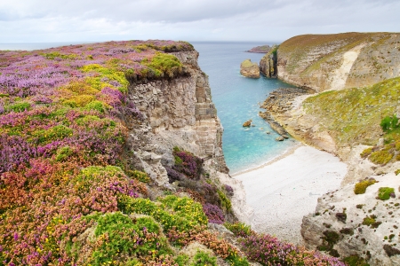 Panoramic view over Cap Frehel,  Brittany, Franceの写真素材