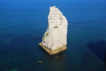 Chalk cliffs at Cote dの写真素材