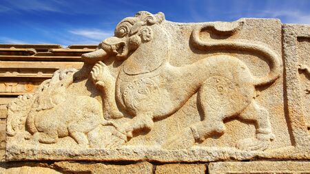 Picturesque landscape with ancient ruins of Temple.の写真素材