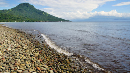 Picturesque sea landscape. Camiguin Island, Philippines