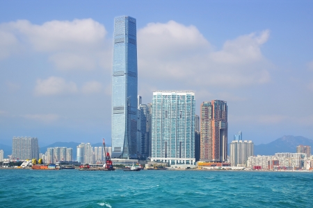International Commerce Centre Tower. Hong Kongのeditorial素材