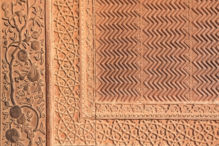 Details of polished sandstone surface close up.の写真素材