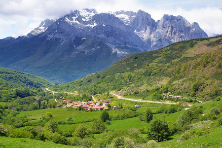 Picos de Europa National Park. Cantabria, Spainの写真素材