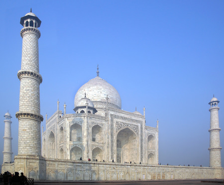 Taj Mahal  white Marble mausoleum during sunset.  Agra, India.のeditorial素材