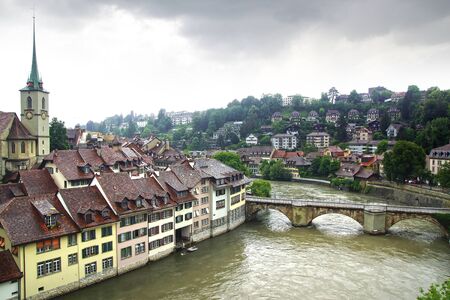 The medieval town centre of Berne in Switzerland.のeditorial素材