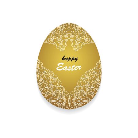 The Easter egg  pattern ornament. Floral ornamental eggs for your Easter design. Pattern for line art template.のイラスト素材