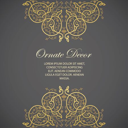 Vector decorative frame. Elegant element for design template.のイラスト素材