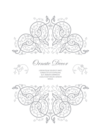 Vector Decorative frame. Elegant element for design template.のイラスト素材