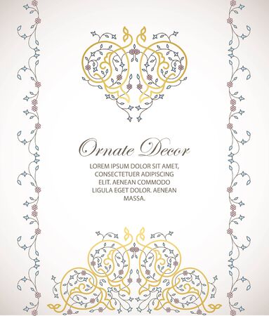 Vector ornamental  decorative element.のイラスト素材