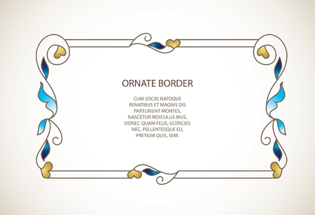 Vector decorative frame.のイラスト素材