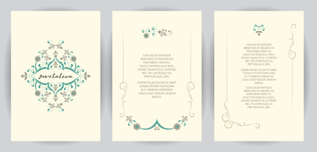 Set ornate element design templat.のイラスト素材