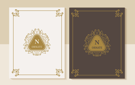 Vector ornamental decorative frame. Elegant ornate element for design template, place for text. Luxury floral border. Lace decor for birthday and greeting card, wedding invitation,certificate.のイラスト素材