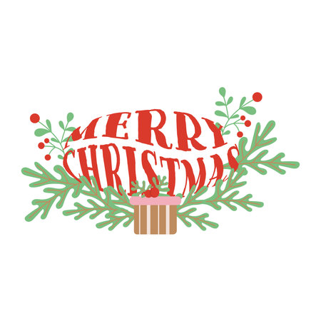 Christmas background with decorative design elements.のイラスト素材
