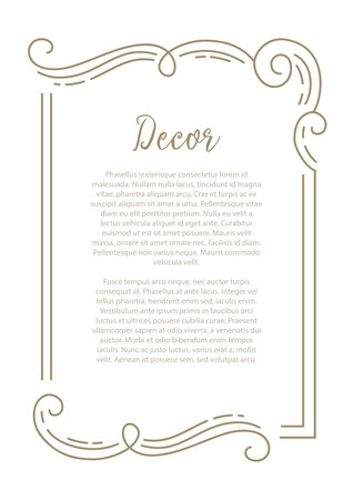 Vector decorative frame. Elegant element for design template, place for textのイラスト素材