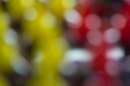 Multicolored defocused bokeh
