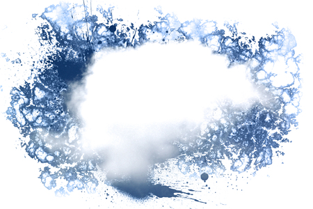 Abstract cloud on watercolor backgroundの写真素材