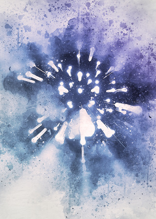 Abstract Colorful background, Colorful painting,  digital watercolor paintingの写真素材