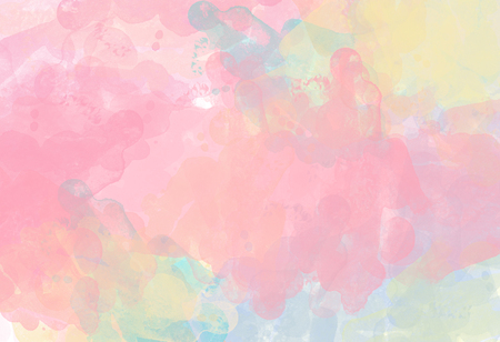 Abstract beautiful brush Colorful watercolor illustration painting background and backdrop.の写真素材