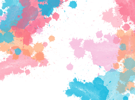 Abstract beautiful Colorful shape watercolor illustration painting background and backdrop.の写真素材