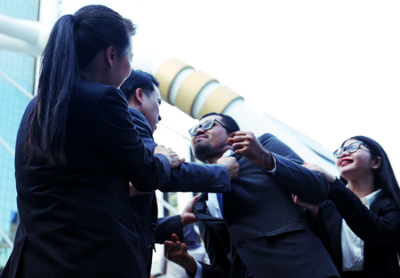 Business people quarreling in work.の写真素材