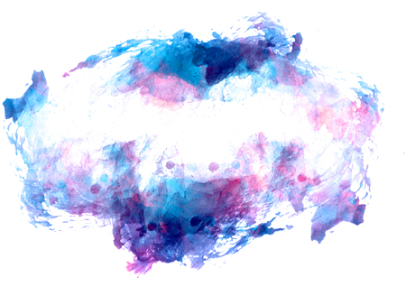 Abstract beautiful Colorful watercolor illustration painting background and backdrop.の写真素材