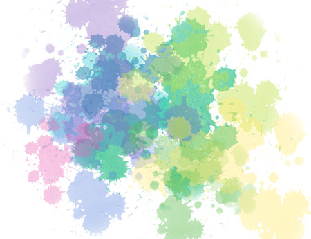 Abstract beautiful Colorful shape watercolor illustration painting background and backdrop.の写真素材