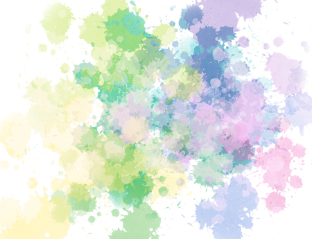 Abstract beautiful Colorful shape watercolor illustration painting background and backdrop.の写真素材