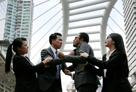 Business people quarreling in work.の写真素材