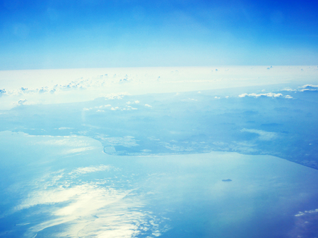 Beautiful Top view in the seascape on plant in Thailand.の写真素材
