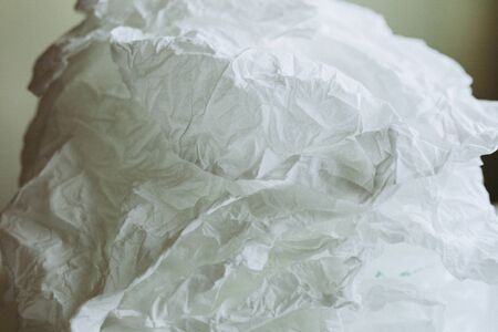 Close-up white paper tissue background.の写真素材