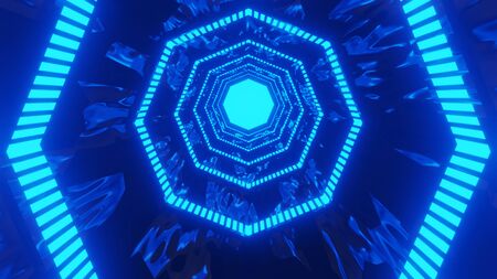 Abstract colorful shape 3d rendering, 3d illustration for texture background.の写真素材