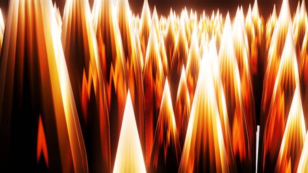 Abstract colorful shape 3d rendering, 3d illustration for texture background.の写真素材
