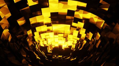 Abstract colorful shape 3d rendering texture and 3d illustration background.の写真素材