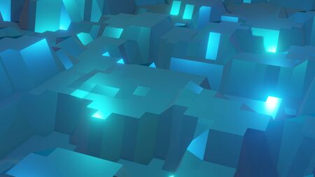 Abstract water colorful waves 3D rendering, 3D illustraion background.の写真素材