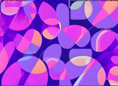 abstract 3D vibrant 8K colorful movement and flow for background on digital art, Generative AI.の素材