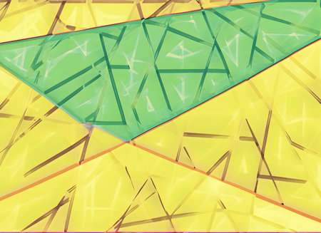 abstract 2D painting triangular for background on digital art, Generative AI.の素材